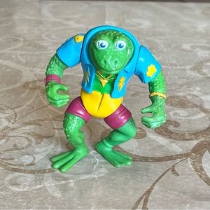 Vintage 1989 Genghis Frog Teenage Mutant Ninja Turtles figure